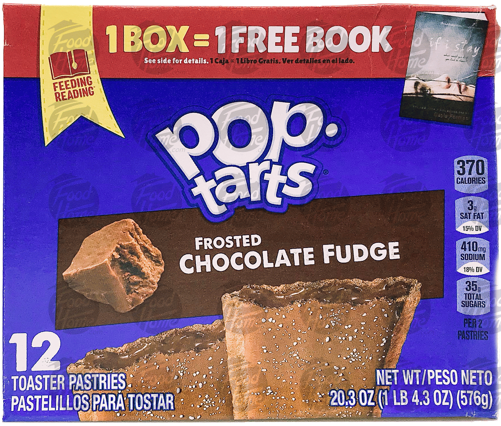 Pop tarts  frosted choclate fudge toaster pastries, 12 pastries, box Full-Size Picture